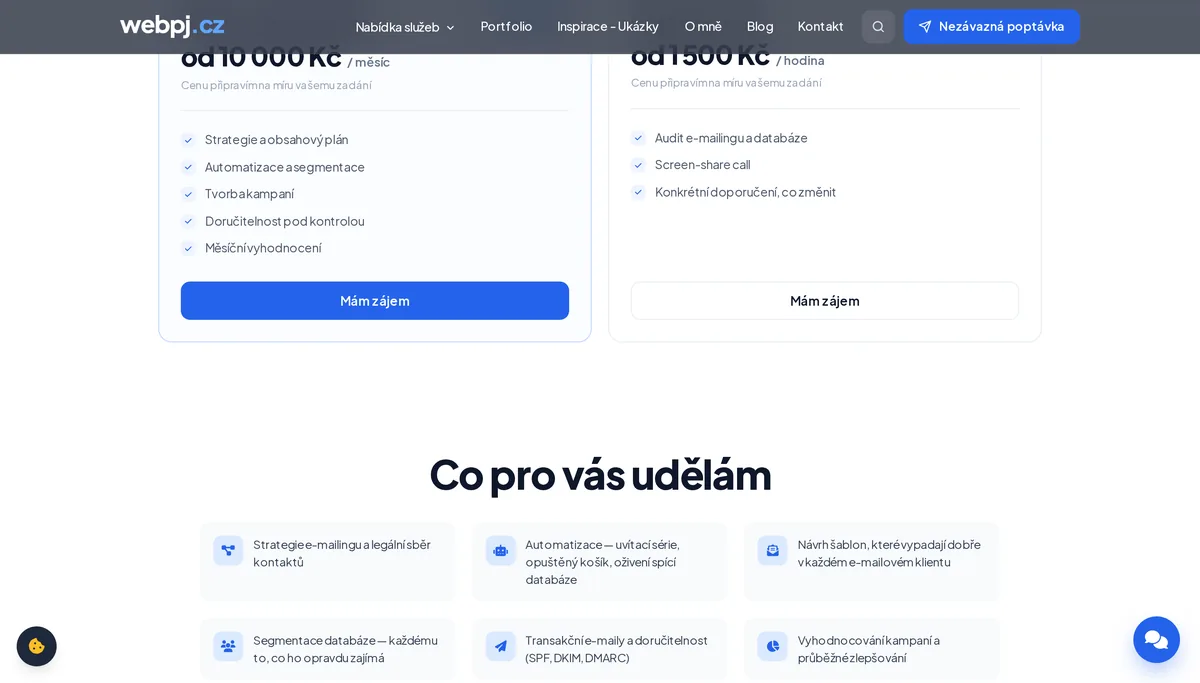Ceník e-mail marketingu — správa od 10 000 Kč měsíčně, audit a konzultace od 1 500 Kč za hodinu