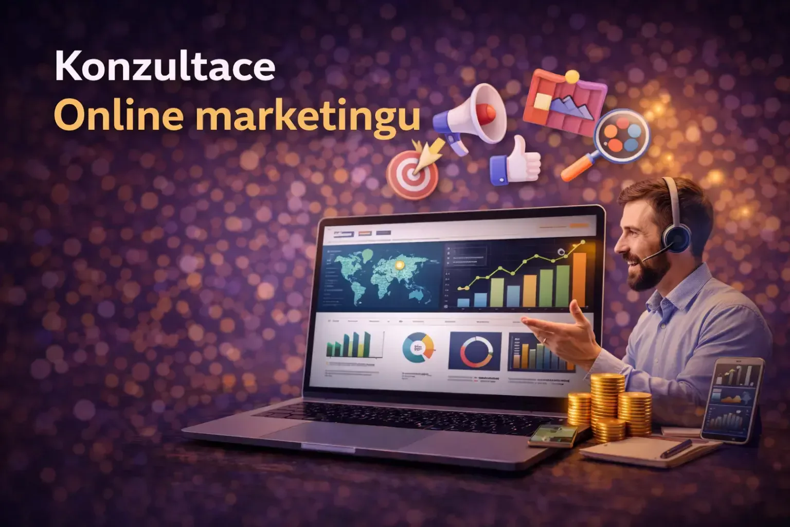 Konzultace online marketingu — strategie na míru