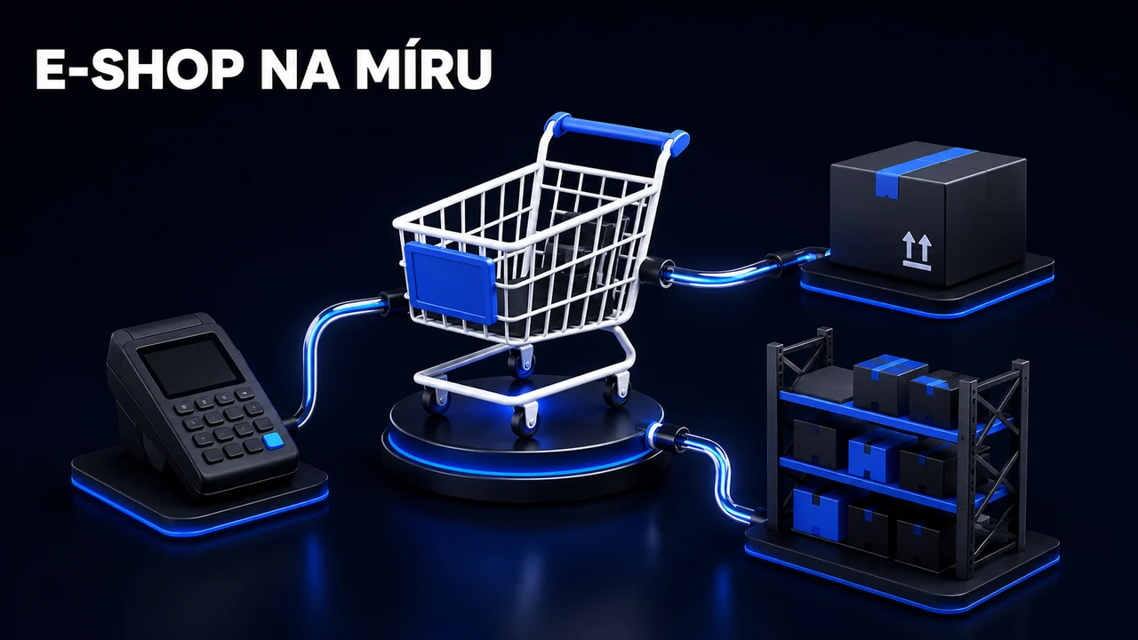 E-shop na míru propojený s platbami, dopravci a skladem