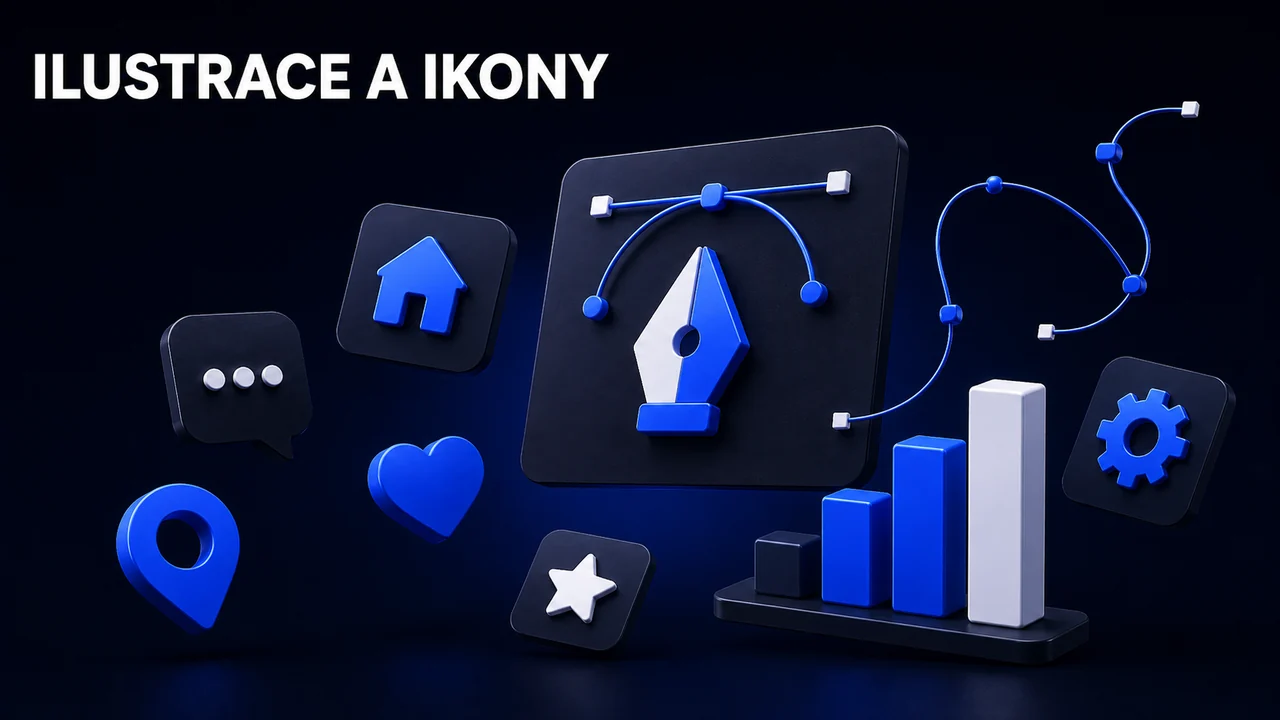 Ilustrace, ikony a infografiky na míru