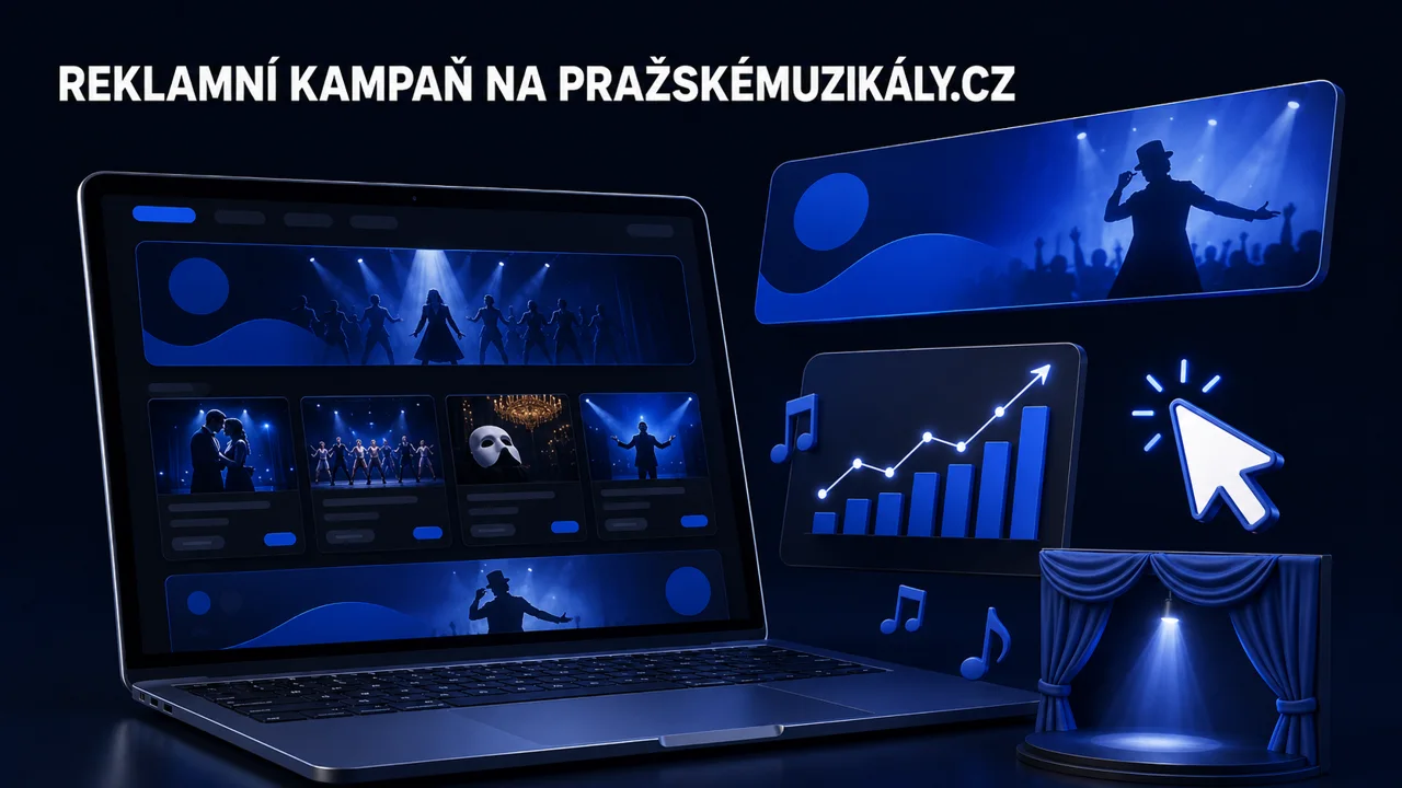 Reklamní kampaň na portálu PražskéMuzikály.cz