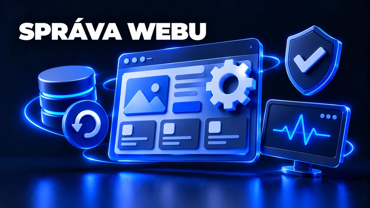 Údržba a správa webu — aktualizace, zálohy a drobné úpravy