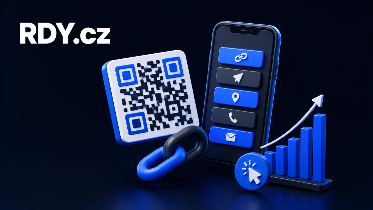 RDY.cz — tříznaková doména se zkracovačem URL a QR kódy